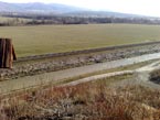 Nov koryto rieky Nitra po prekldke zo starho koryta