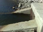 Stav hladiny 17.03.2012 - vpust do jazera z kanla