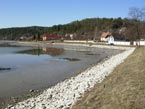 Stav hladiny 20.03.2012 - severozpadn roh jazera Novky