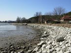 Stav hladiny 20.03.2012 - zpadn breh (ztoka) jazera Novky pohad smerom na Juh