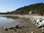 Stav hladiny 20.03.2012 - juhozpadn breh jazera Novky pohad smerom na Juh