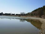 Stav hladiny 20.03.2012 - juhozpadn roh jazera Novky
