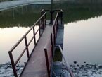 Stav hladiny 24.03.2012 - juhovchodn roh jazera Novky mal stavidlo